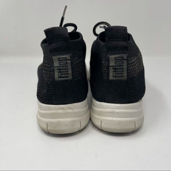 Fitflop uberknits slip on glittery trainers black US 8.5 BoxD - Picture 6 of 6